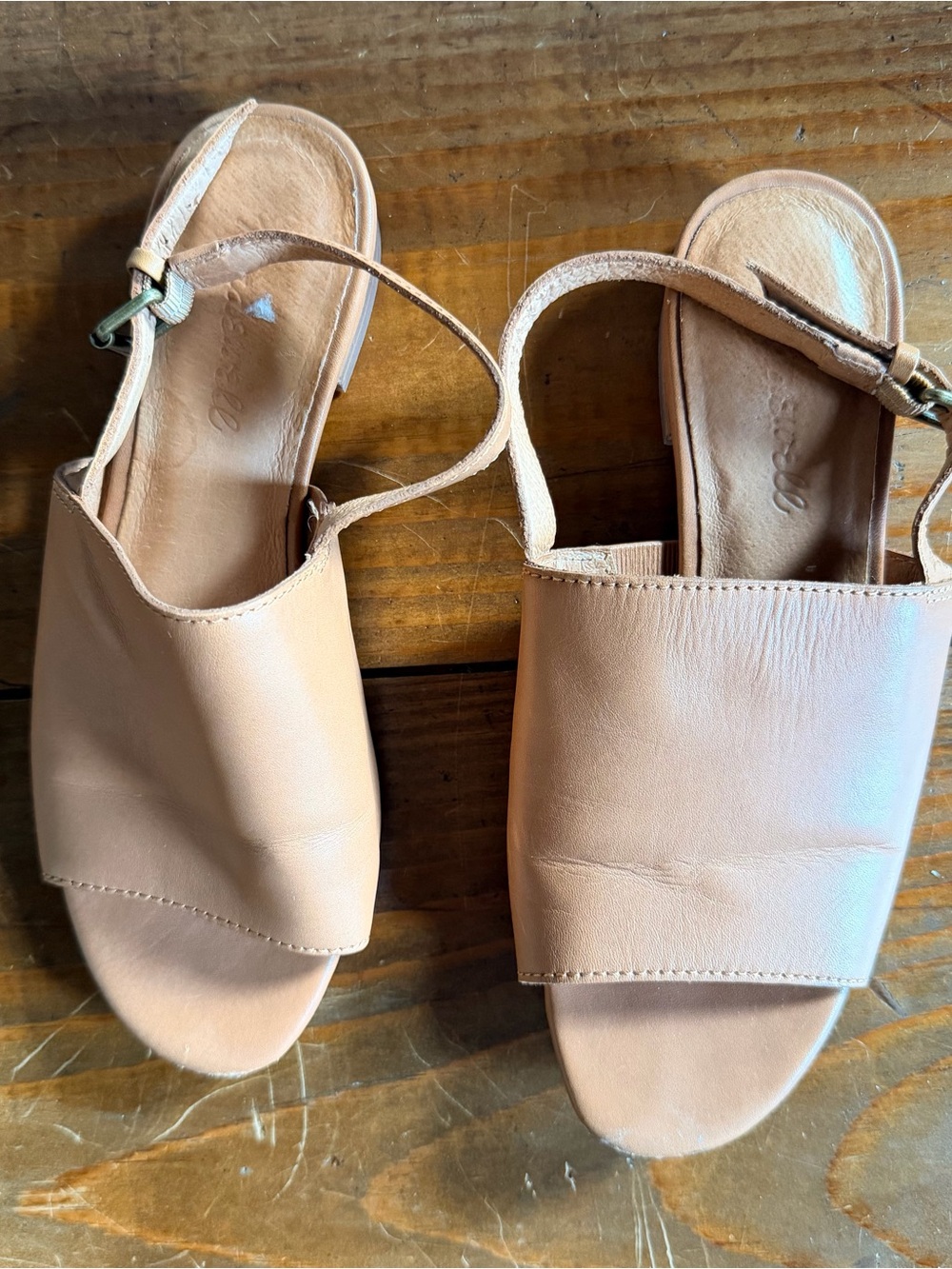 Madewell Noelle slingback mule tan leather size 6 - Picture 2 of 6